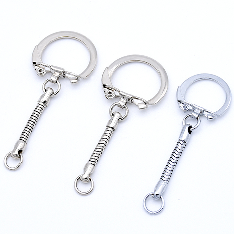 Lot De 24 Fermoirs Mousquetons Et Anneaux Métal Argenté TOAOB - 12x32mm + 12x25mm - Pour Clés, Bijoux DIY, Décoration - 2