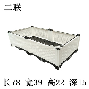 New Arrivals Plastic Raised <b>Garden</b> Bed White Rattan Style Grow Planter Care Box for Self-Watering Elevated Herb - Product Image 2