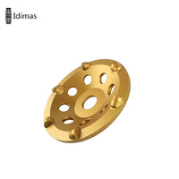Roues de coupe de meulage en diamant de 7 pouces, pour pierre de Terrazzo en béton, PCD avec 12x1/4 Segments PCD