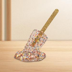 Decorazione moderna per la scrivania in resina trasparente che si scioglie il ghiacciolo scultura ornamento d'arte artigianato - Product Image 4