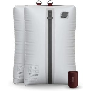 Ekster Clothing Organizer Vacuum Storage <b>Bags</b> 2 Pack Gray Nylon Travel <b>Compression</b> for Wardrobe Space Saver - Product Image 1