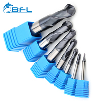 Fresas de Carburo BFL de 2 Filos, Fresas de Punta Redonda, Brocas para Router CNC de Madera, Cortador de Fresado de Carburo