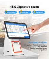 Balance tactile Windows JSJ95 avec écran unique personnalisé, machine de point de vente tout-en-un pour restaurant avec commande automatique, processeur Intel et scanner
