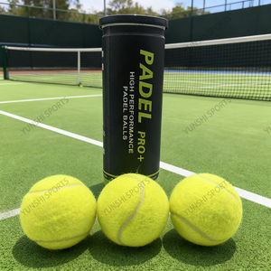 Les balles de padel standard certifiées FIP peuvent en caoutchouc naturel 45% laine durable pour l'entraînement et la compétition Balles de <span class=keywords><strong>tennis</strong></span> personnalisées avec logo - Product Image 4