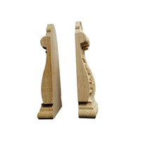 Pilastre et console murale extérieure en bois massif sculpté à la main, style moderne, pour la décoration intérieure
