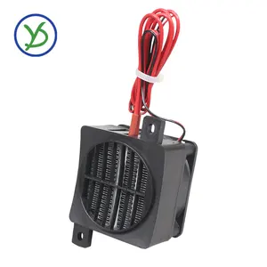 80W 24V Verwarmingselement Thermostaat Heater Fan Warmte Blower Voor Incubator Ptc Keramische Thermistor Isolatie Fan Heater