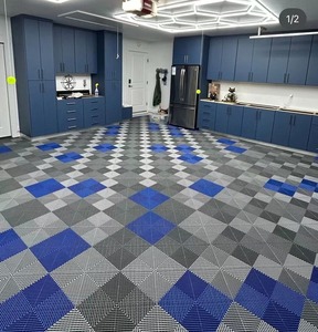 Alfombrillas de Plástico Encajables para Piso de Garaje, con Base de Goma Ventilada, Alfombrilla para Motocicleta, para Taller, <span class=keywords><strong>Precio</strong></span> Bajo - Product Image 3