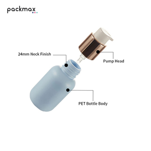 Custom 45ml PET Round Shoulder <b>Pump</b> <b>Bottle</b> for Sunscreen Primer Serum - Foundation Liquid Cosmetic Container - Product Image 3