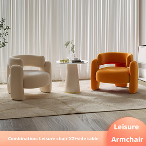 Sofá Individual Moderno de Lujo para Sala de Estar, Popular en Internet, Combinación de Mesa de Centro para Salón de Belleza, Silla de Recepción - Product Image 2
