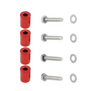 Kit de Elevación de Capó de Aluminio Rojo de 8mm para Ventilación y Montaje de Motor de Coche - Product Image 1