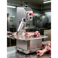 Système de scie à viande de qualité commerciale pour table, avec moteur à vitesse variable et capacité d'ajustement de l'épaisseur de 0 à 12 cm