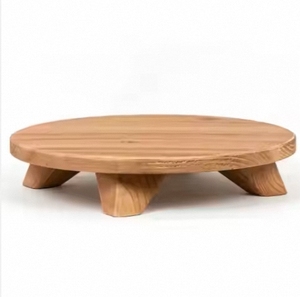 Tốt Nhất Bán Keo Vòng Thực Phẩm Bằng Gỗ Phục Vụ Tấm Handmade Gỗ Riser Bệ Đứng - Product Image 1