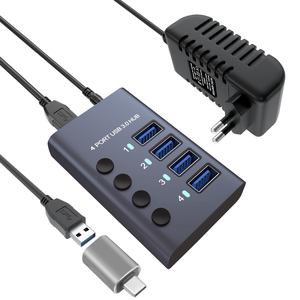 适用于笔记本电脑附件扩展器的EONLINE3D <span class=keywords><strong>USB</strong></span> 3.0集线器4/7/10端口多<span class=keywords><strong>USB</strong></span>分离器开关类型OTG适配器 - Product Image 3