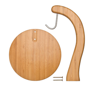 Offre Spéciale <span class=keywords><strong>banane</strong></span> gardien organisateur supports de stockage porte-raisin affichage de fruits porte-<span class=keywords><strong>banane</strong></span> en bambou avec <span class=keywords><strong>crochet</strong></span> en acier inoxydable - Product Image 3