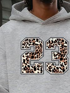 Мужской уличный костюм с капюшоном и шортами с леопардовым принтом - Product Image 3