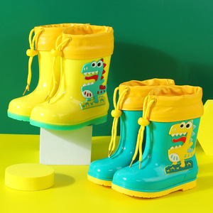 男童女童婴儿幼儿防水防滑过膝雨鞋保暖水鞋 - Product Image 4