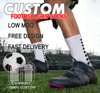 Chaussettes de football personnalisées pour jeunes avec grip antidérapant et semelle amortissante pour l'entraînement et les matchs de football de haute performance