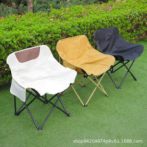Silla Plegable Tipo Luna para Exteriores, Silla Reclinable Portátil para Jardín, Estilo Casual, Ligera, para Viajes - Product Image 4