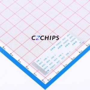 FFC-0.5-34P-50mm FFC Cable (Flexible Flat Cable) P=0.5mm Connector 34P 0.5mm 0.3mm Non-Inverting - Product Image 1