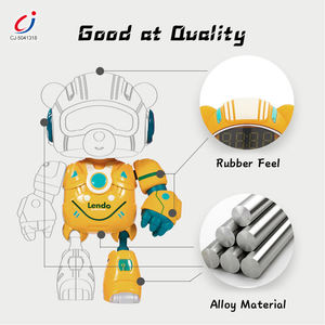 Chengji ours horloge numérique Robot intelligent jouet capteur <span class=keywords><strong>éducatif</strong></span> <span class=keywords><strong>réveil</strong></span> capteur tactile son lumière son alliage chaise ours <span class=keywords><strong>réveil</strong></span> - Product Image 2