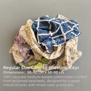 Trapos de Algodón Reciclado para Uso Industrial, Trapos de Limpieza 100% Algodón para Uso Marino - Product Image 2