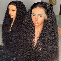 Perruques en cheveux humains bruts 100% vierges à cuticules alignées, perruque frontale HD bouclée en cheveux humains, perruque vietnamienne brute, sans colle - Vente en gros