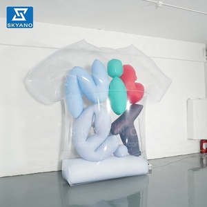 Camiseta inflable gigante transparente <span class=keywords><strong>de</strong></span> ropa inflable publicitaria para eventos <span class=keywords><strong>de</strong></span> marca con eslogan - Product Image 4