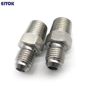 Conector Hidráulico de Acero Inoxidable, Adaptador de Manguera de 3/8 NPT, Conector Hidráulico Macho JIC 375, Accesorio para Tubo - Product Image 5