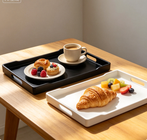 顶级冷冻食品黑色多色塑料酒店服务托盘食品保存托盘食品 - Product Image 6