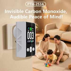 <span class=keywords><strong>Détecteur</strong></span> de monoxyde de carbone enfichable à double usage avec batterie Capteur de température et d'humidité Alarmes sonores Home RV Travel Portable Use - Product Image 6