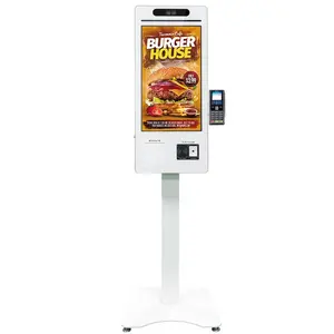 Factory Software Cashless Order Machine POS Touch Screen System All In One For  Self Ordering Restaurant New Retail