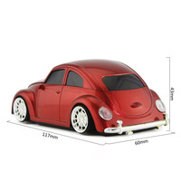 Souris sans fil 2,4 G en forme de voiture Beetle, vente chaude, vente en gros d'usine