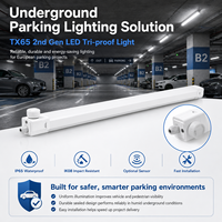 Projecteur LED Tri-proof IP65 étanche IK08, raccordable, prêt pour capteur, étanche à la vapeur, solution d'éclairage pour garage en gros