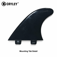 Ensemble de ailerons de planche de surf en plastique détachables, accessoires de remplacement pour planche de surf gonflable, bodyboard, sports nautiques
