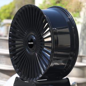 Rines TITAN de 19, 20, 21, 22 y 24 Pulgadas, 5x112, 5x120, 5x114.3, 5x130, Vossen S17, Ruedas Forjadas Negras para Land <span class=keywords><strong>Rover</strong></span>, <span class=keywords><strong>Range</strong></span> <span class=keywords><strong>Rover</strong></span>, AITO M9 - Product Image 3