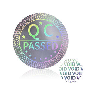 Печать на заказ QC pass 3D Голограмма наклейка этикетка с tamper void label - Product Image 2