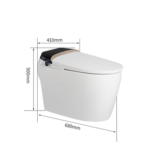 <span class=keywords><strong>WC</strong></span> intelligent monobloc populaire pour salle de bain, avec fonction automatique, réservoir encastré, bidet intégré et double chasse d'eau - Product Image 3