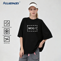 Camiseta Kuenzi Extra Grande con Protección Solar UPF 50, Logotipo Personalizado, Cuello Redondo, Manga Corta, 72% Algodón, 20% Sorona, 240GSM, Transpirable, para Mujer