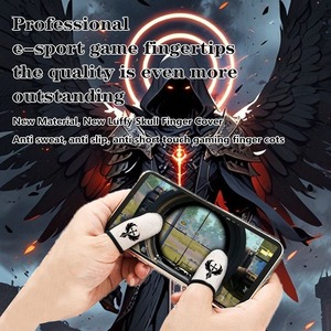 Du bout des doigts en tissu argenté, absorbant la sueur et antidérapant, empêche les contacts accidentels, un must pour les jeux mobiles e-sports - Product Image 4