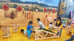 Aire de jeux sur le thème <span class=keywords><strong>Tianxia</strong></span> Granary Aire de jeux agricole pour enfants Fort coquin personnalisé haut de gamme - Product Image 3