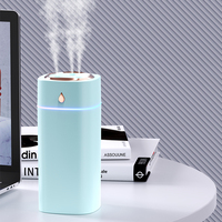 Nouveauté : Mini Humidificateur d'Air de Bureau USB 600ml à Trois Jets, Brume Froide, Grande Capacité, Silencieux, Ultrasonique, Diffuseur