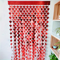 Rideau de fête amour toile de fond décoration d'anniversaire saint valentin bébé douche décor de mariage