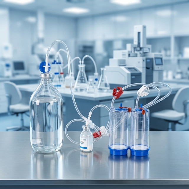 TW-KDGB220 Sterility Test Canister 200ml AS Plastic ISO 9001 Membrane Filter Needle for Bottled Antibiotic Liquid Laboratory
