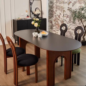 <span class=keywords><strong>Tavolo</strong></span> da Pranzo <span class=keywords><strong>Rettangolare</strong></span> Sospeso in Legno Massello Moderno e Lussuoso con Sedie, Produzione 2026 - Product Image 2