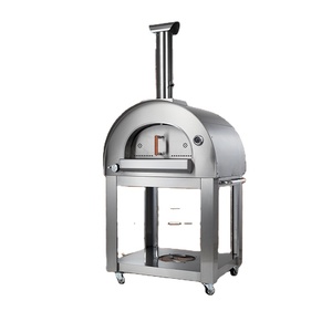 Forno per Pizza Italiano <span class=keywords><strong>da</strong></span> Esterno in Acciaio Inox, Grande Griglia Multifunzionale a <span class=keywords><strong>Carbone</strong></span>/<span class=keywords><strong>Legna</strong></span>, Antiruggine con Controllo a Pulsante - Product Image 2