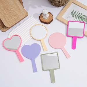 Espejo de Maquillaje Portátil HD con Mango Redondo, Espejo de Belleza Cuadrado Pequeño para Llevar - Promocional - Product Image 2