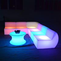 Canapé créatif en forme de LED décontracté pour le balcon Villa Hotel Mall