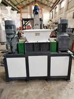 Greenlandplast twin double shaft HDD hard disk drive mesin penghancur limbah kota mdf mesin penghancur kayu lapis