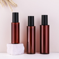 Flacon de pulvérisation de lotion pour animaux de compagnie ambré 100-200ml personnalisé respectueux de l'environnement bouchon de tête de pompe de presse rechargeable à brume fine de 150ml