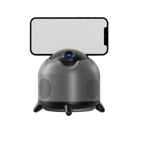360度旋转自动拍摄面部对象跟踪手机摄像头安装人工智能音乐跟随拍摄蓝牙扬声器